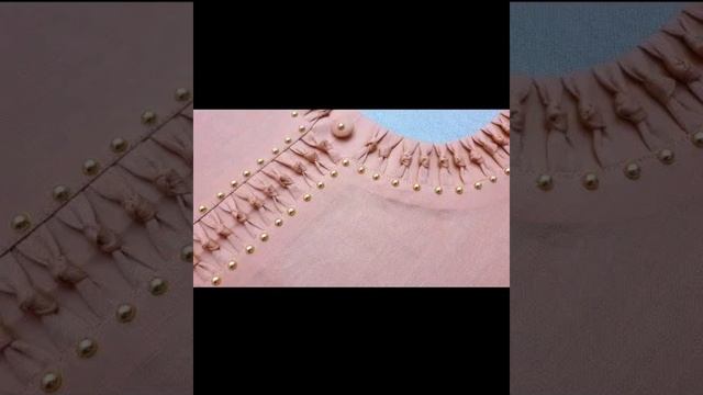 Latest Perl & Beads Neckline Designs//Neckline Decorating Ideas With Pearls & Beads смотреть онлайн