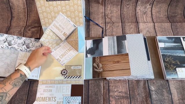 ⚓️Album scrapbooking pop up format folio 4 sections "vue sur la mer"?? смотреть онлайн