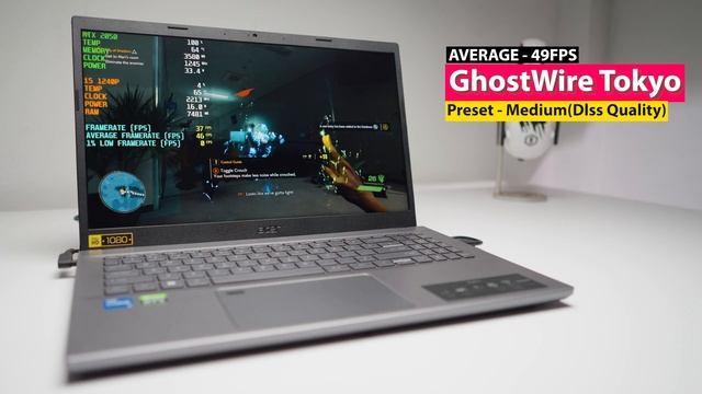 Acer Aspire 5 RTX 2050 Gaming Test 2022 - 30 High Graphic Games Benchmarked