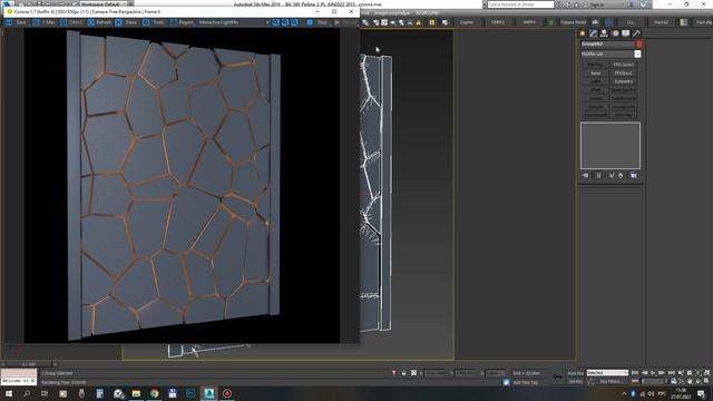 Декоративная стеновая панель C подсветкой 40. 3ddd
