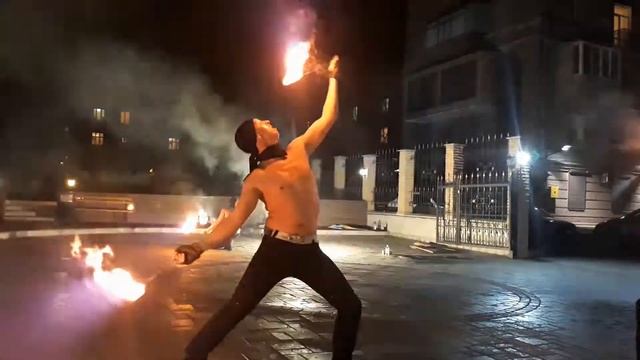 Фаер шоу Отель Ресторан Слава. Запорожье смотреть онлайн