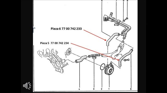 Conexion y anulacion de radiador enfriador de aceite Renault 19 F3P смотреть онлайн