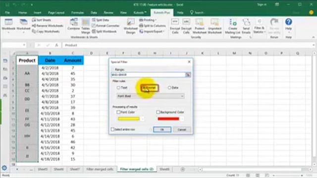 Quickly filter merged cells in Excel смотреть онлайн