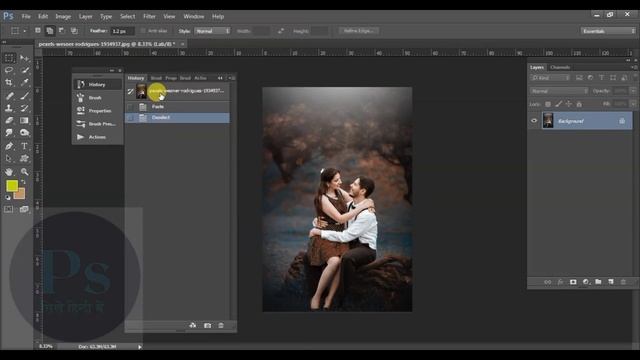 Quick Color Grading in Photoshop/Cinematic color grading in photoshop Using Lab Color in Hindi смотреть онлайн
