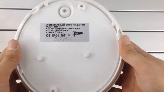 Foton FL LED SOLO Ring A 10W 4200K круглый IP65, обзор светодиодного светильника смотреть онлайн