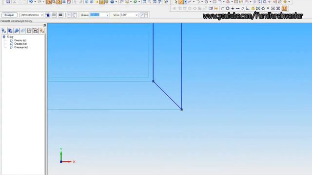 Кровать по эскизу № 00.01.02 Часть 1. Построение макета кровати согласно эскиза смотреть онлайн