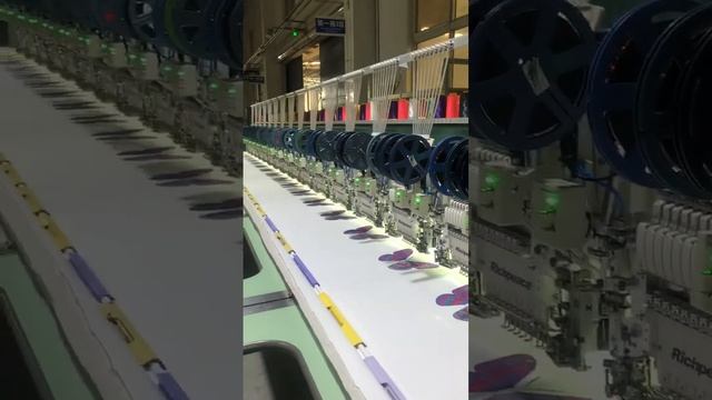 1000rpm stitch speed +4 sequins+9 colors+18 head Richpeace embroidery machine смотреть онлайн