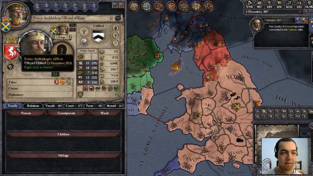 Crusader Kings 2 Campanha Comentada (Dinastia Bilmund) - Ep. 34: O Reino da Inglaterra смотреть онлайн