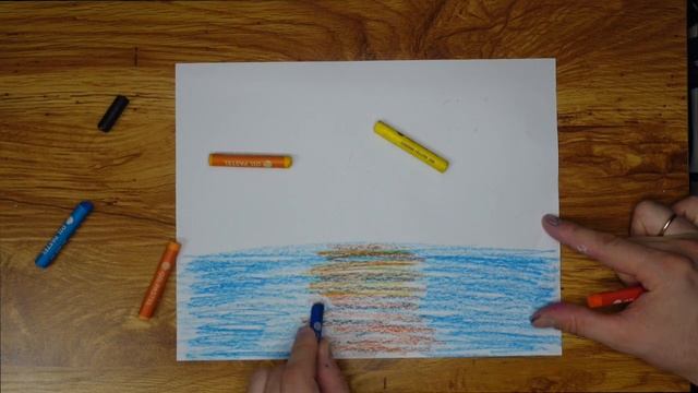 Как нарисовать Закат на Море Легко / Рисуем Для Детей смотреть онлайн