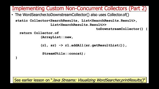 How to Implement Custom Non-Concurrent Collectors смотреть онлайн