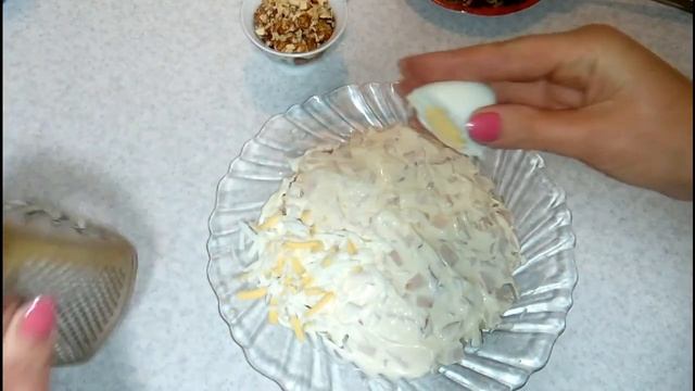 Салат с гранатом! Очень вкусный! смотреть онлайн