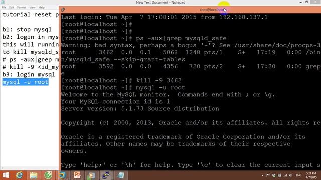 Reset password mysql in centos смотреть онлайн
