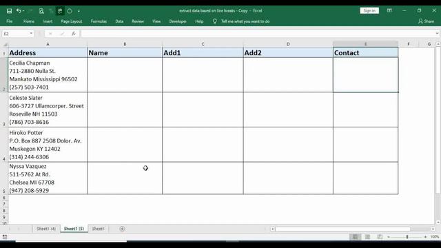 Split multiple lines in a cell into separate Cells/rows/columns (2 ways) смотреть онлайн