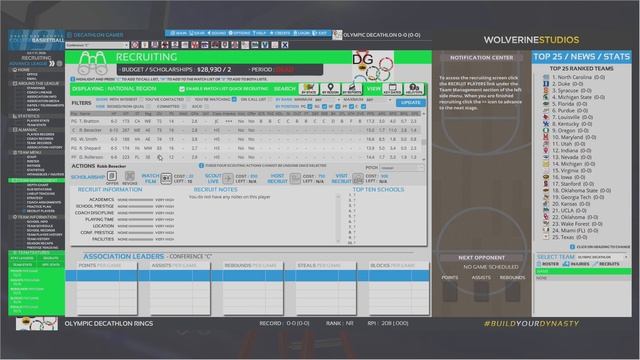 Draft Day College Basketball 2019 - Ep 35 - National Recruiting смотреть онлайн