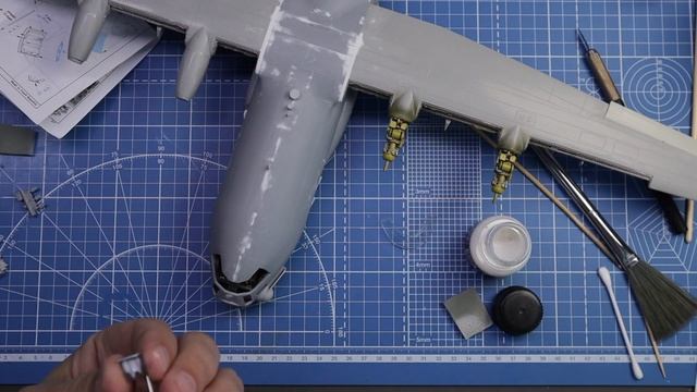 Сборка модели - Italeri AC-130H "Spectre" 1/72 + Звезда С-130Н 1/72 ч.5 + Eng. sub смотреть онлайн