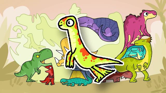 Club Baboo | Dino puzzle time | Learn the names of these dinosaurs! смотреть онлайн