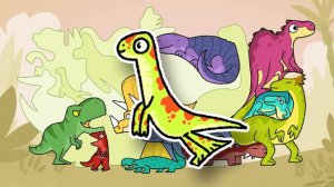 Club Baboo | Dino puzzle time | Learn the names of these dinosaurs!