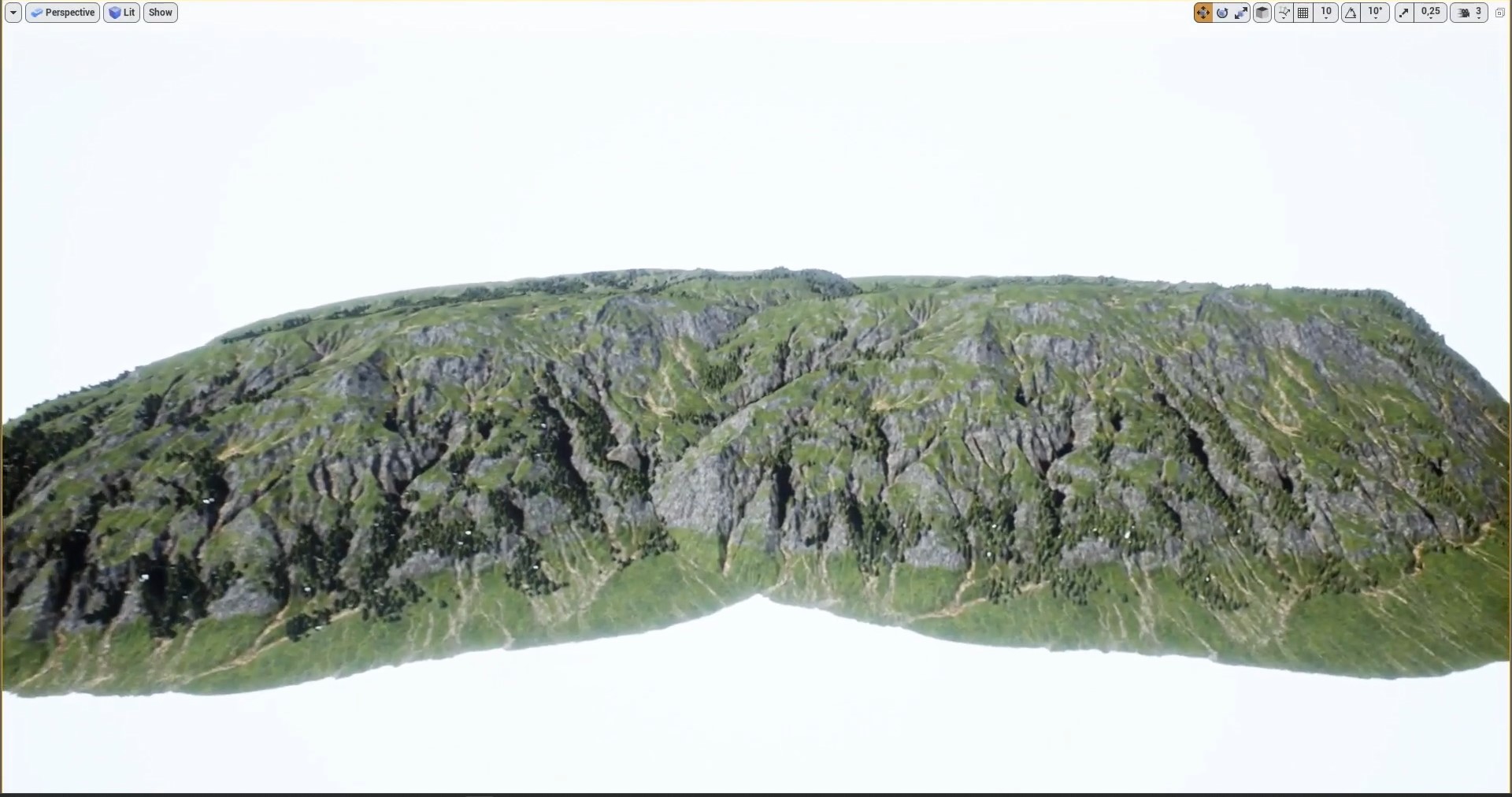 33-Экспорт и тестирования созданного ландшафта по данным Lidar с помощью Houdini в Unreall Engine UE смотреть онлайн