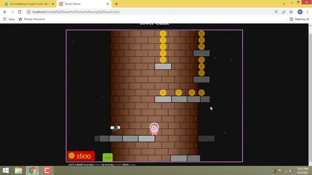 Simple Tower Game using JavaScript смотреть онлайн