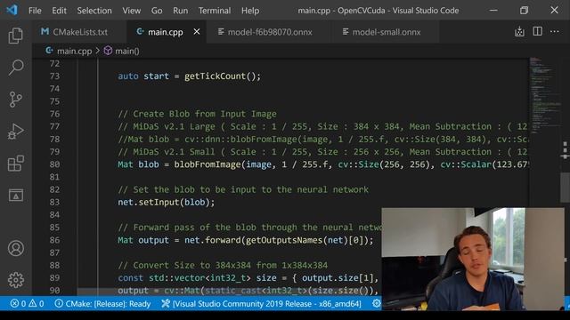 How to Estimate Depth with a Monocular Camera using OpenCV C++ and Neural Networks смотреть онлайн
