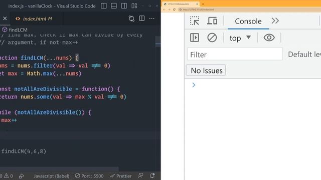 JavaScript - Find Least Common Multiple of Infinite Numbers смотреть онлайн