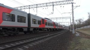 Электропоезд ЭС1-022/034 «Ласточка» (ТЧ-96) скоростнойй поезд № 727Г, Нижний Новгород - Москва.