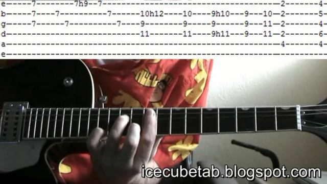It Was A Good Day Guitar Tab & Guitar Chords - Ice Cube & Isley Footsteps In The Dark Guitar Lesson