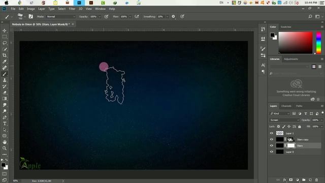Design Nebula Orion | Stars & Gas - Space Graphic | Photoshop Tutorial смотреть онлайн