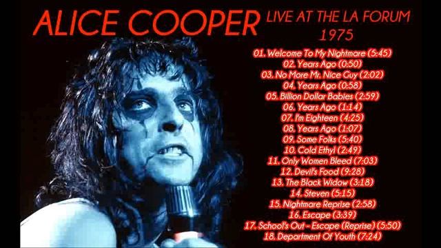 ALICE COOPER LIVE AT THE LA FORUM (1975) [FULL SHOW] смотреть онлайн