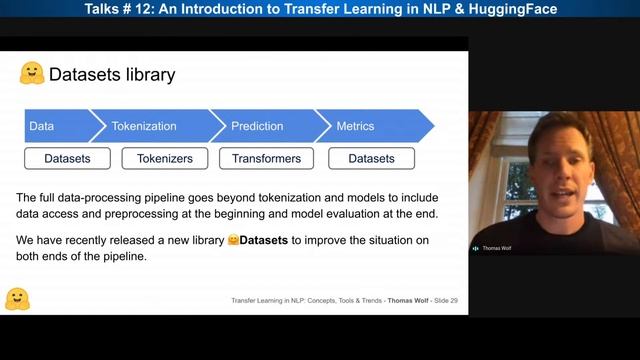 Talks # 12: Thomas Wolf; An Introduction To Transfer Learning In NLP and HuggingFace смотреть онлайн