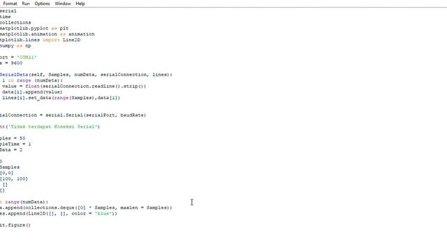 Interface Real Time Plot Dua Data Sensor Python3 part 2 смотреть онлайн