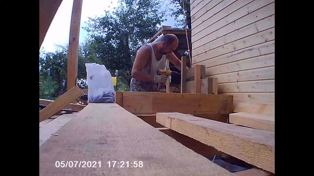 Крыльцо из дерева своими руками, быстрый и бюджетный вариант смотреть онлайн