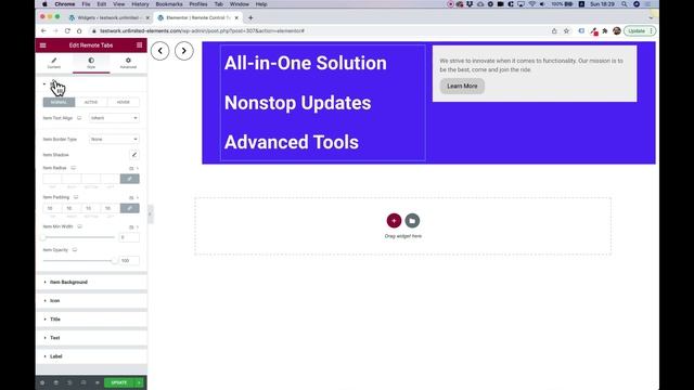 Create advanced vertical tabs with arrow navigation in Elementor смотреть онлайн