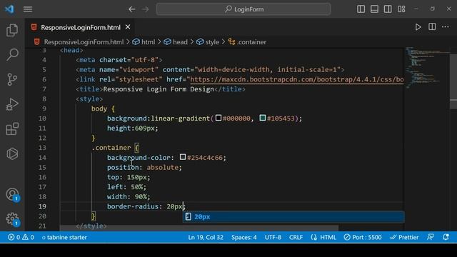 Creating a Transparent Responsive Login Form | HTML & CSS | Bootstrap | Tutorial смотреть онлайн