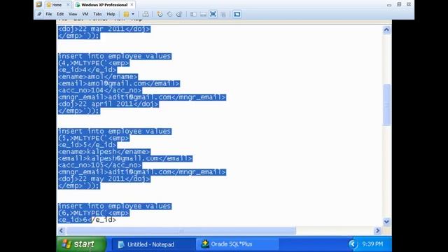how to perform XML on oracle 9 (ADBMS MSC SEM2) смотреть онлайн