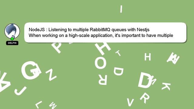 NodeJS : Listening to multiple RabbitMQ queues with Nestjs смотреть онлайн