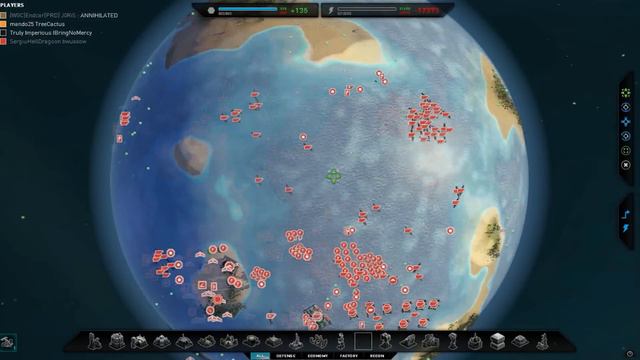 Planetary Annihilation - 1v2v2v2 | Planet Destruction | Orbital Units | Nukes & Massive Naval Armie смотреть онлайн