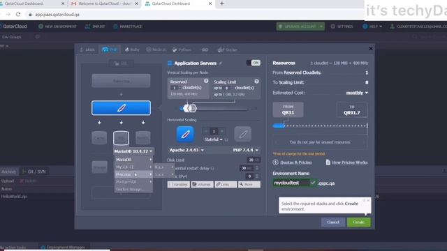 Simple PHP application using qatarcloud platform as a service смотреть онлайн