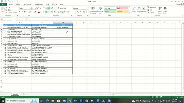HOW TO CONVERT NUMBER INTO CNIC IN EXCEL || CUSTOM NUMBER FORMAT IN EXCEL FOR BEGINNERS смотреть онлайн