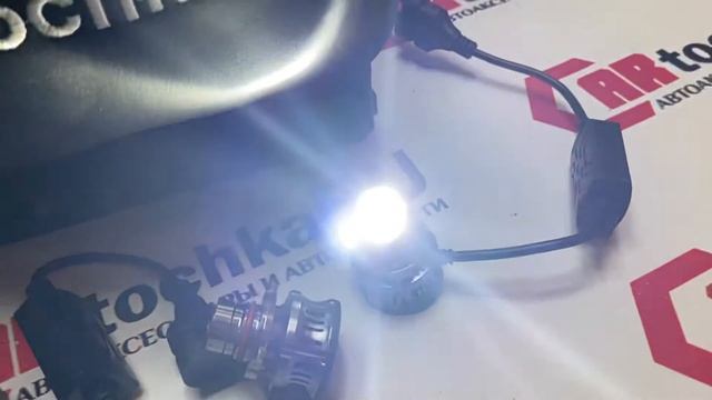 ?Светодиодные "LED"?MINI Линзы❗️ Свечение 6000k белый. Цоколь HB3➖1100₽.?2 шт. смотреть онлайн