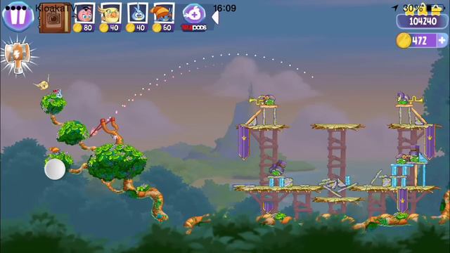 Angry Birds Stella - Wall of Pigs Level 4 Walkthrough (3 Stars) смотреть онлайн
