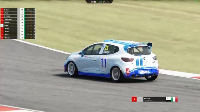Simsport Racing International AC Renault Clio UK Cup Series смотреть онлайн