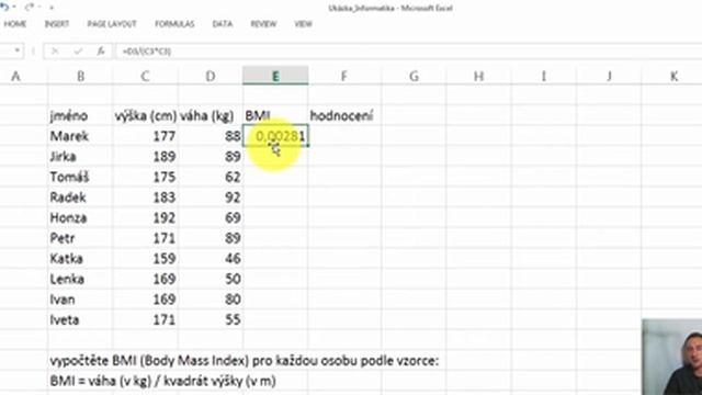 Excel BMI (body mass index) смотреть онлайн