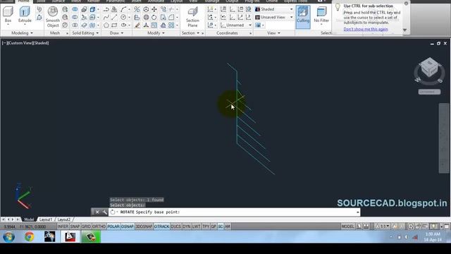 3D modelling impeller in AutoCAD смотреть онлайн