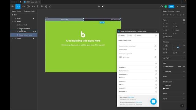 Buzzy Figma Plugin: Responsive breakpoint workaround смотреть онлайн