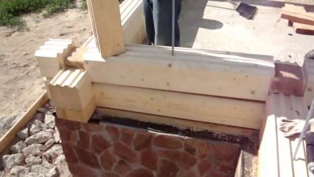 Эксклюзив-строй. Монтаж дома из клееного бруса смотреть онлайн