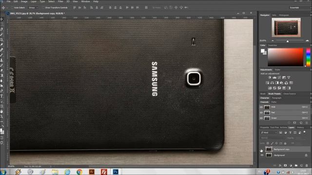 Как убрать надписи и логотипы с предмета в фотошопе