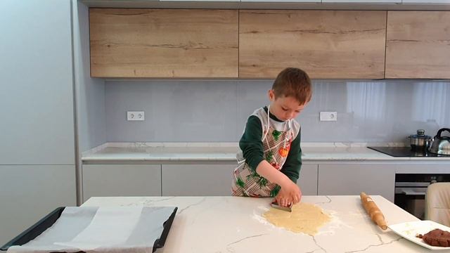 Готовим печенье Тузик с песочного теста смотреть онлайн