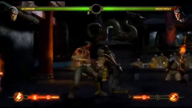 MK9 Scorpion vs Nightwolf PS3 (HD) смотреть онлайн