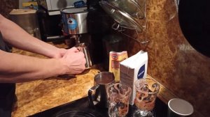 Воздушное какао на кофемашине.